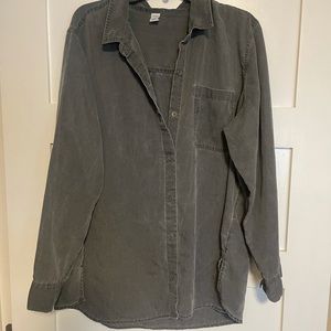 Chambray shirt dress